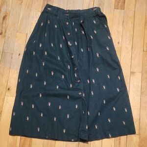 Vintage Winter Horse Skirt